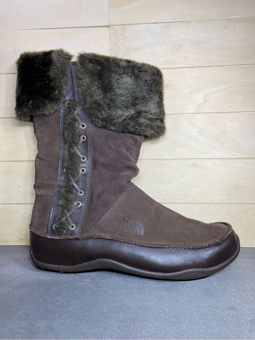 The North Face Jozie II Insulated Boots Women's Size 10 Shoes Brown Leather 200g